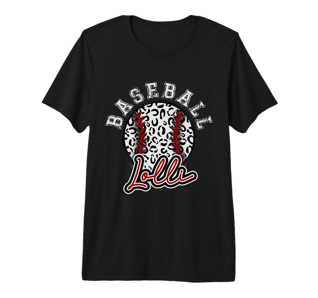 Leopard Cheetah Baseball Lolli Womens T-Shirt - Trendy Graphic Men Women - T-Shirt, Sweatshirt, Hoodie