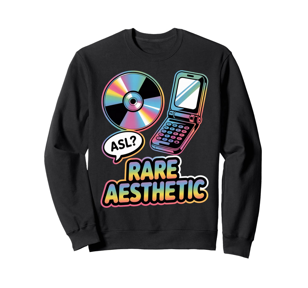 Rare Aesthetic Nostalgia Y2K Vibes Sweatshirt - Trendy Graphic Unisex - T-Shirt, Sweatshirt, Hoodie
