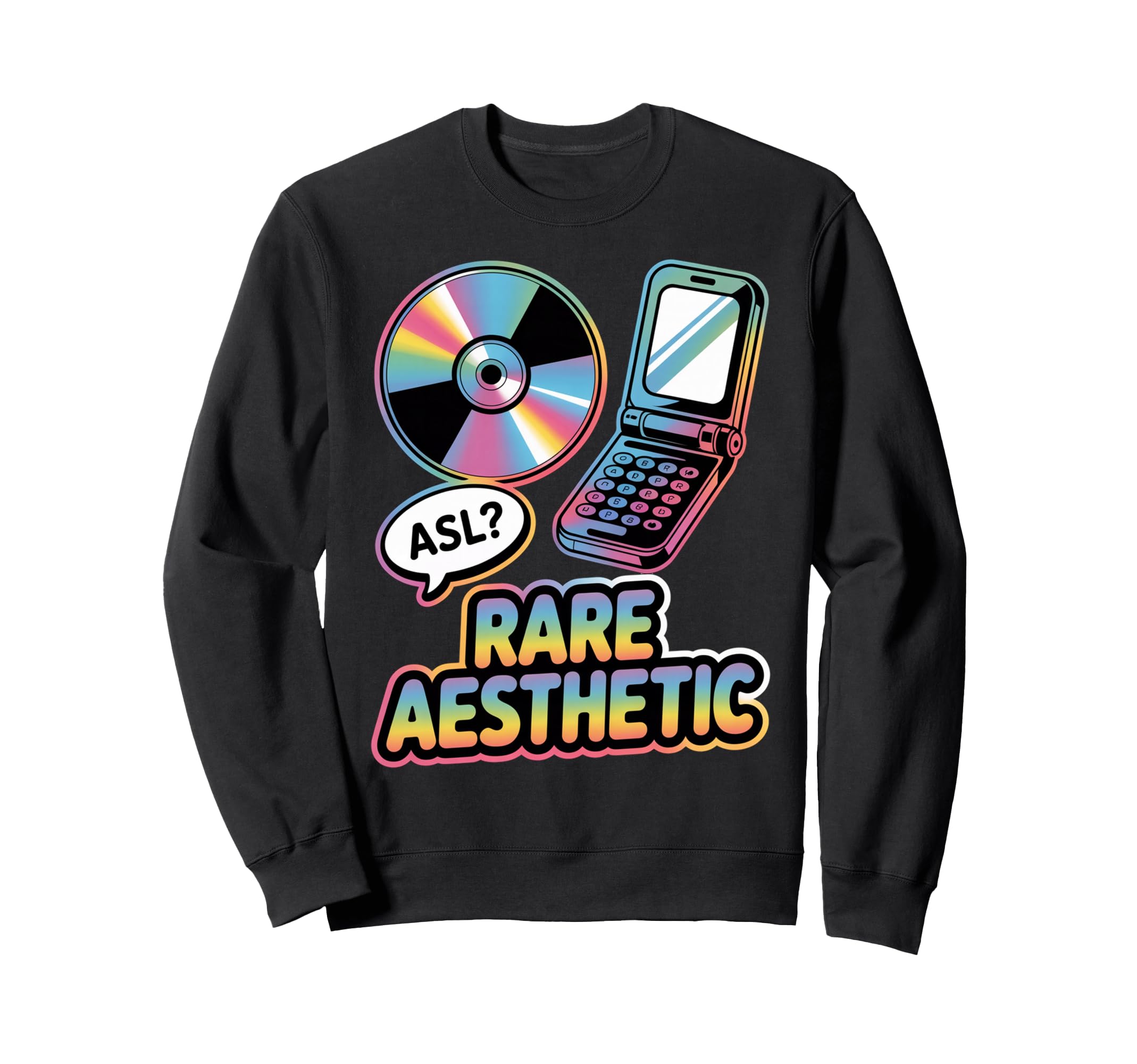 Rare Aesthetic Nostalgia Y2K Vibes Sweatshirt - Trendy Graphic Unisex - T-Shirt, Sweatshirt, Hoodie