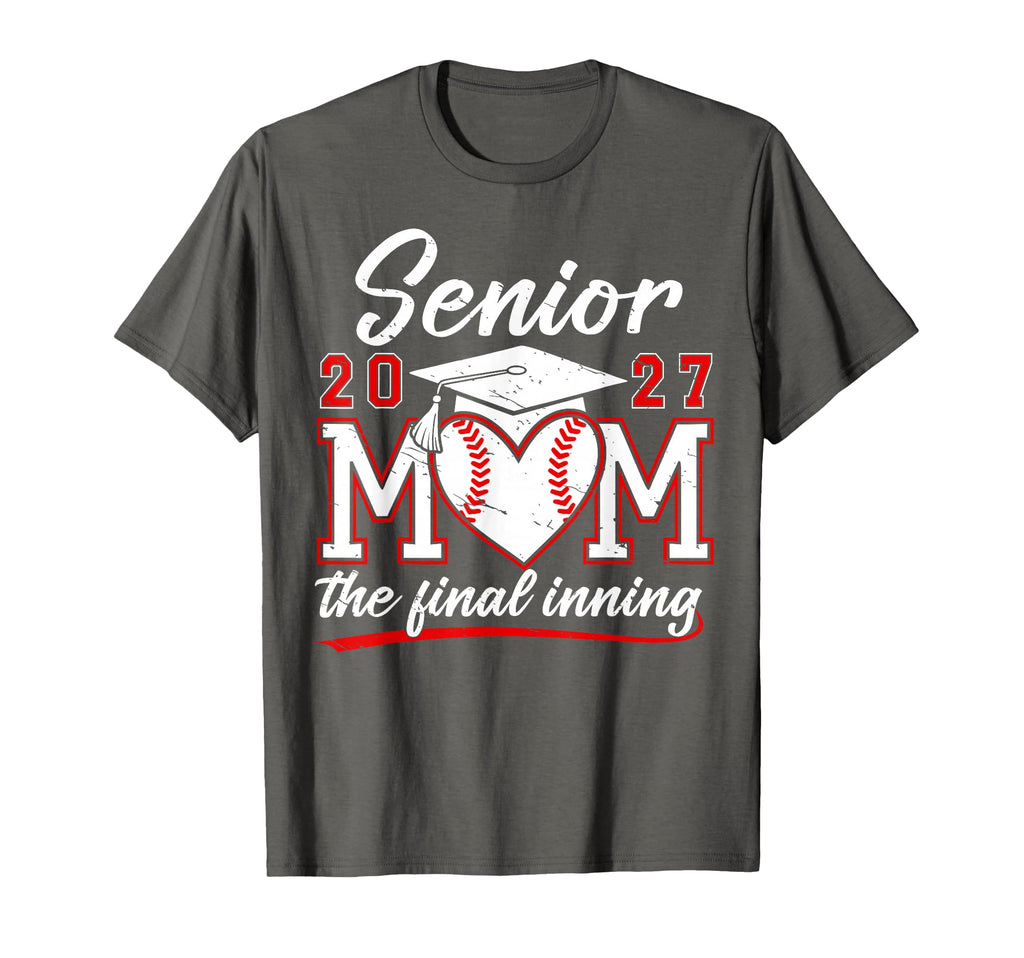 Senior Baseball Mom Class 2027 Final T-Shirt - Minimalist Print for Adults - T-Shirt, Sweatshirt, Hoodie