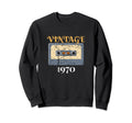 1970 Cassette Tape Music Lover Sweatshirt - Minimalist Print Unisex - T-Shirt, Sweatshirt, Hoodie