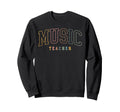Music Teacher Boho Colors Sweatshirt - Minimalist Print for Adults - T-Shirt, Sweatshirt, Hoodie