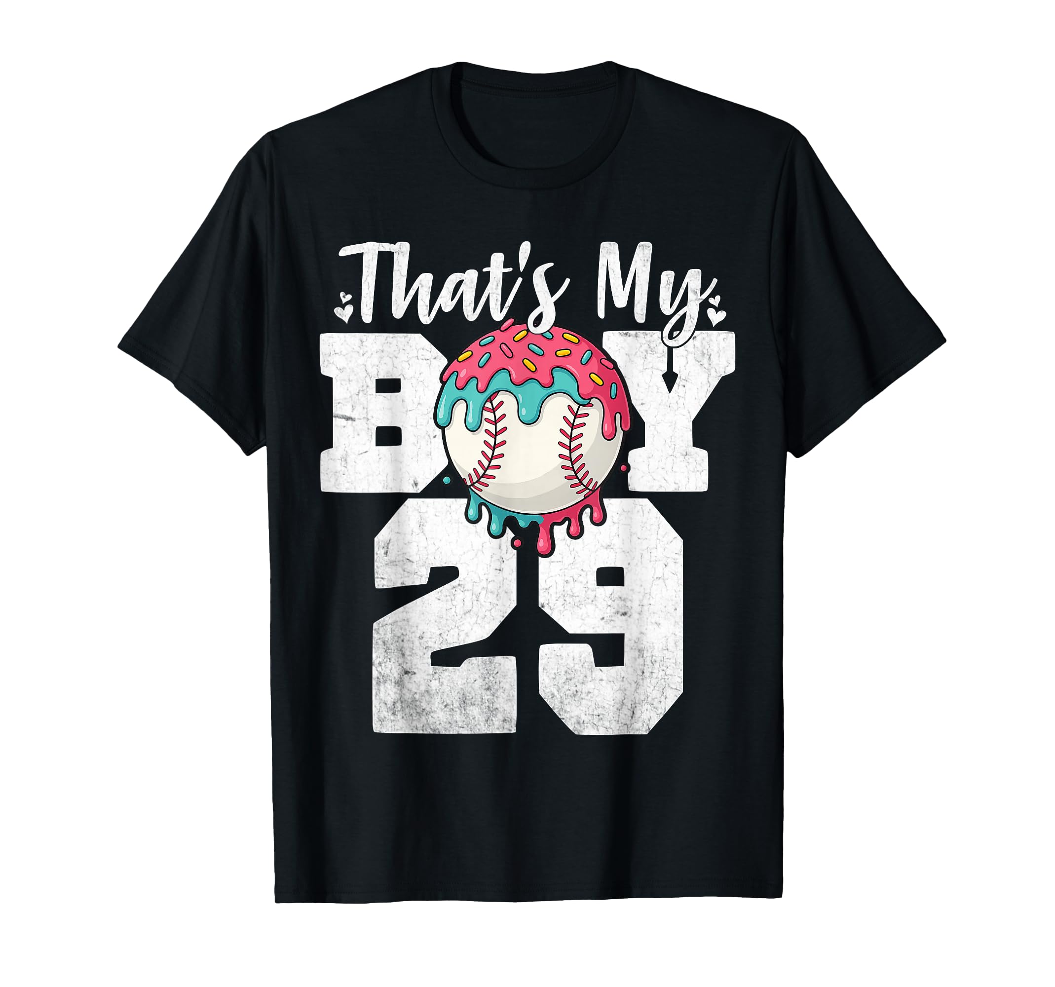 Thats My Baseball 29 Number Mom T-Shirt - Casual Everyday Wear for Adults - T-Shirt, Sweatshirt, Hoodie