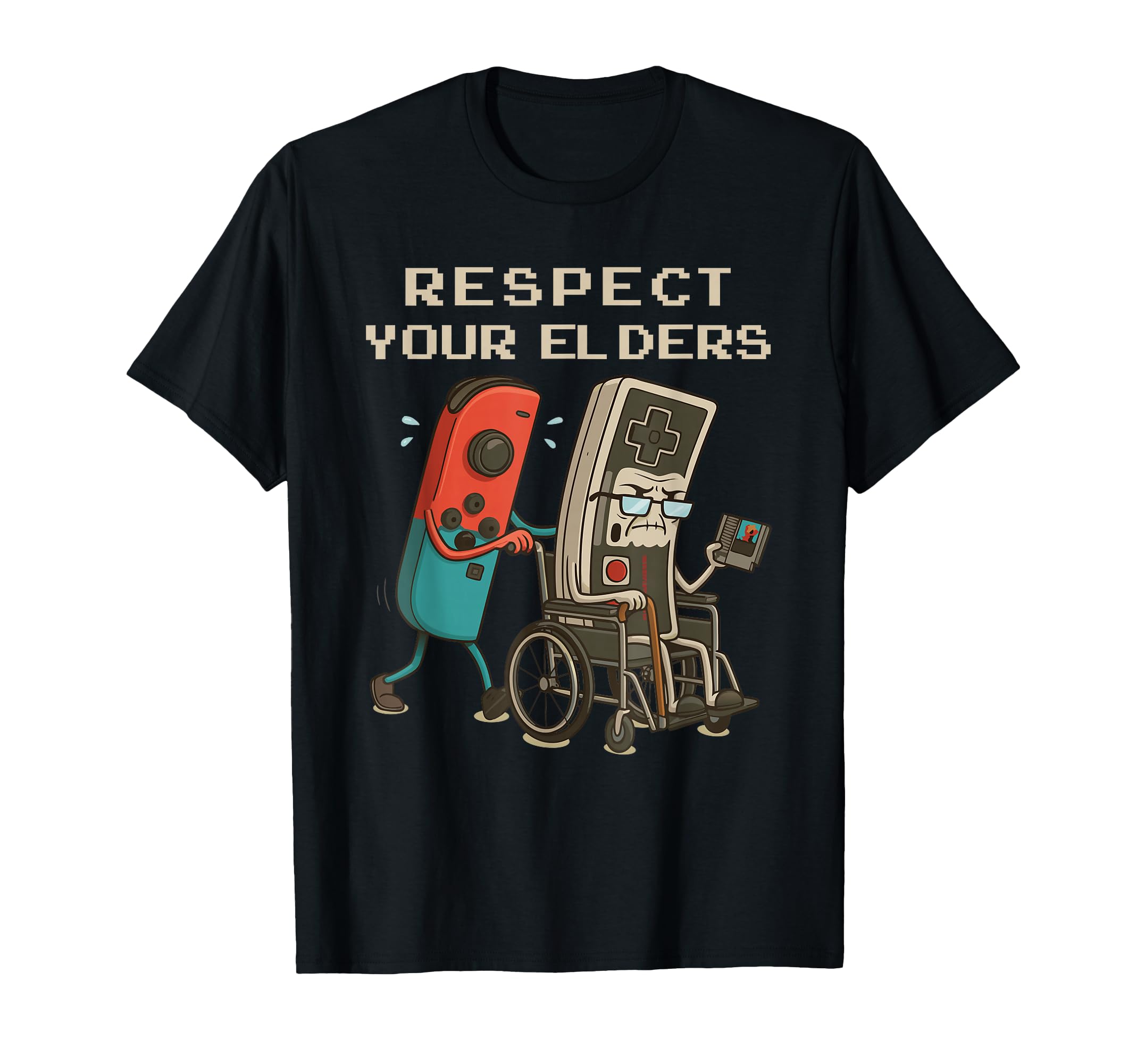 Respect Your Elders Gaming Funny Gamer T-Shirt - Novelty Apparel Men Women - T-Shirt, Sweatshirt, Hoodie