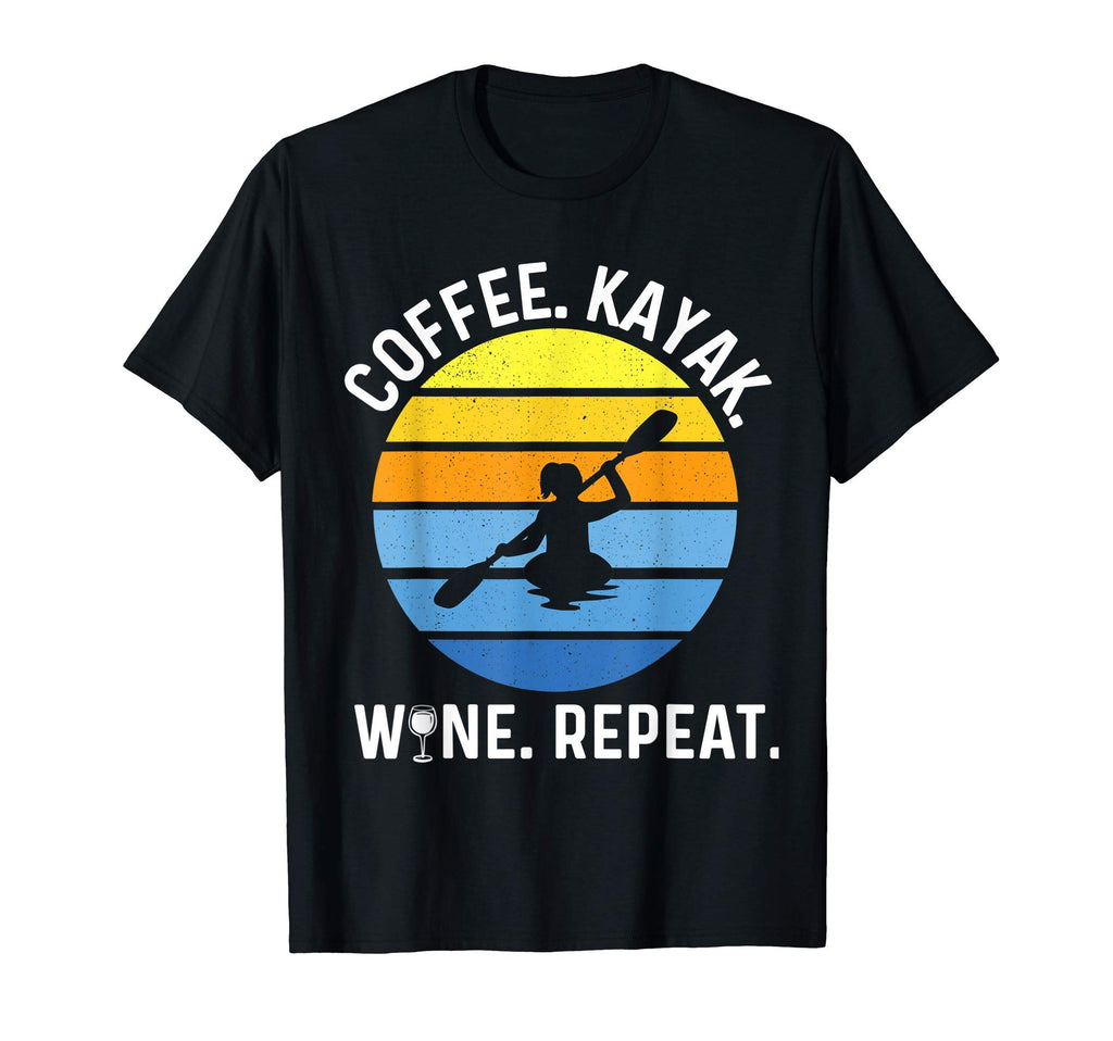 Sunset Kayaking Gear Coffee Kayak T-Shirt - Casual Everyday Wear Unisex - T-Shirt, Sweatshirt, Hoodie
