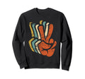 Peace Love 60S 70S Hippie Inspired Sweatshirt - Trendy Graphic for Adults - T-Shirt, Sweatshirt, Hoodie