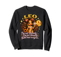 Leo Bratcore Aesthetic Orange Y2K Sweatshirt - Custom Art Print Unisex - T-Shirt, Sweatshirt, Hoodie