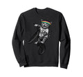 Cat Bike Kitten Wheelie Trick Cycling Sweatshirt - Novelty Apparel Unisex - T-Shirt, Sweatshirt, Hoodie