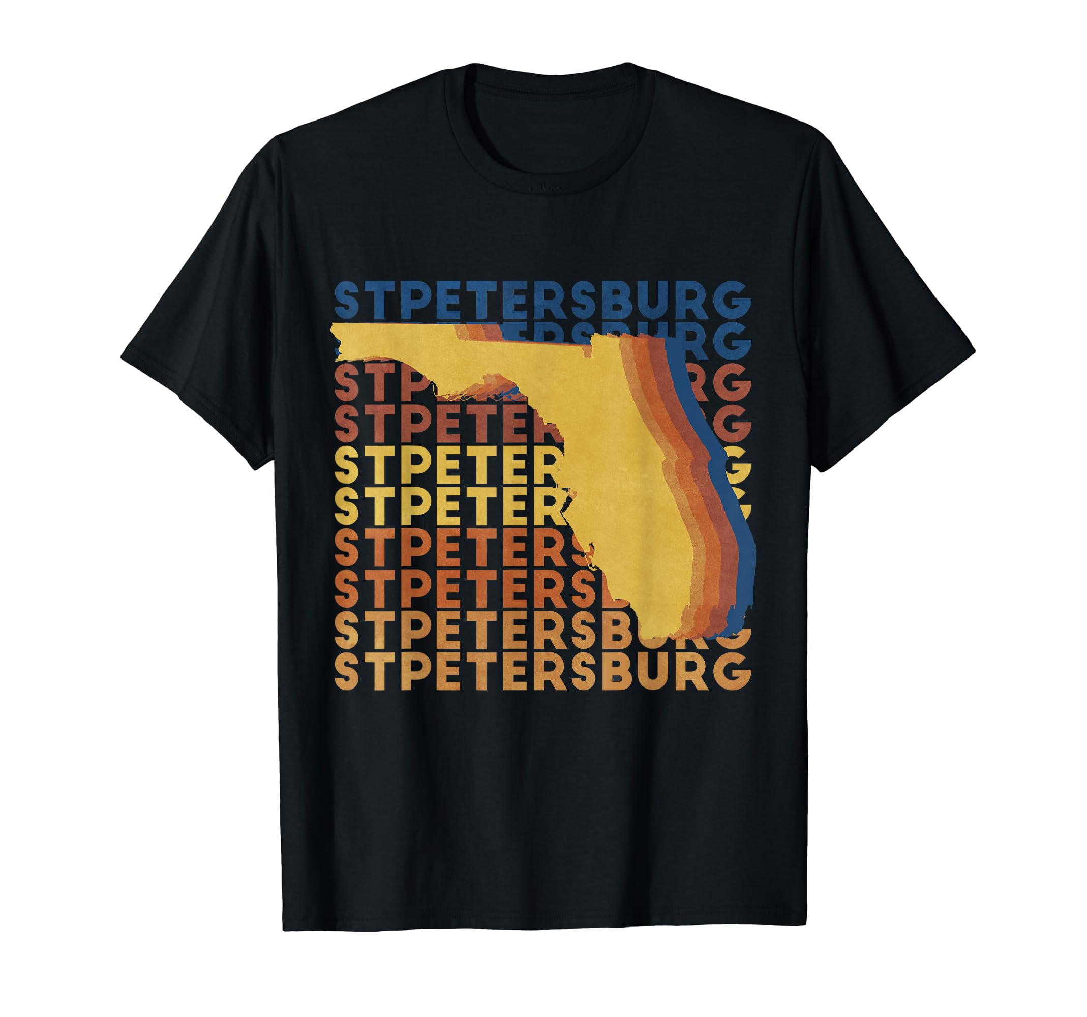 St Petersburg Florida Distressed Souvenir T-Shirt - Graphic Print Unisex - T-Shirt, Sweatshirt, Hoodie