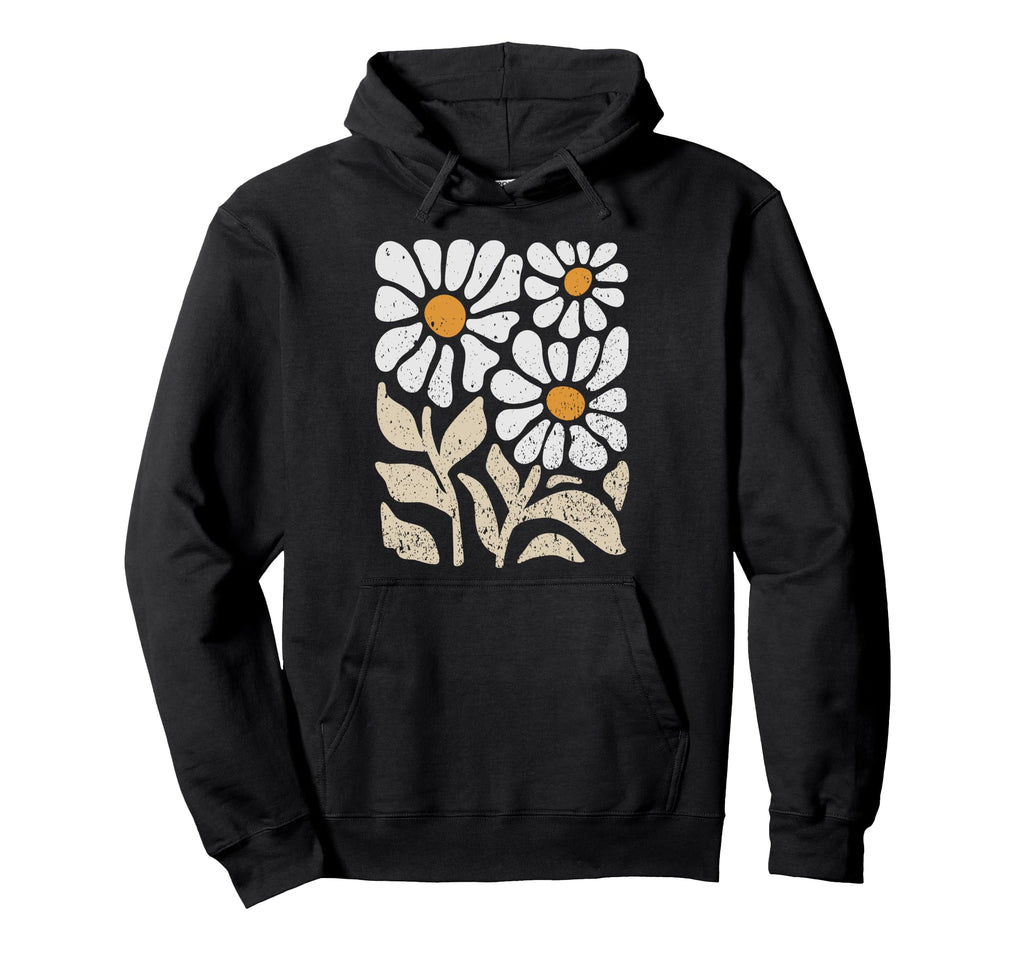 Boho Flower Wildflowers Minimalist Nature Hoodie - Streetwear Style Unisex - T-Shirt, Sweatshirt, Hoodie
