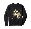 Siberian Husky Glasses Smoking Pipe Sweatshirt - Fun Novelty Design Unisex - T-Shirt, Sweatshirt, Hoodie
