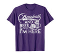 Funny Baseball And Beer Thats Why T-Shirt - Aesthetic Graphic for Adults - T-Shirt, Sweatshirt, Hoodie