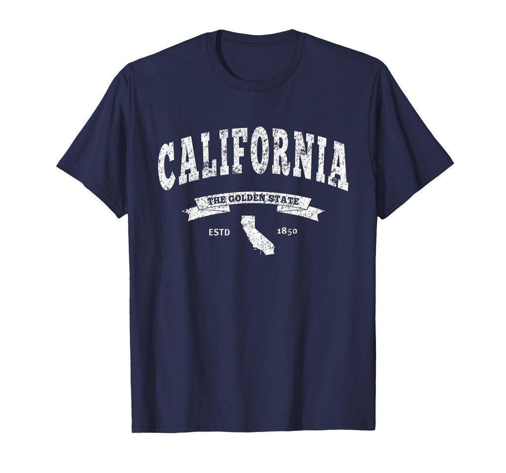 California Distressed Ca Golden T-Shirt - Casual Everyday Wear Men Women - T-Shirt, Sweatshirt, Hoodie