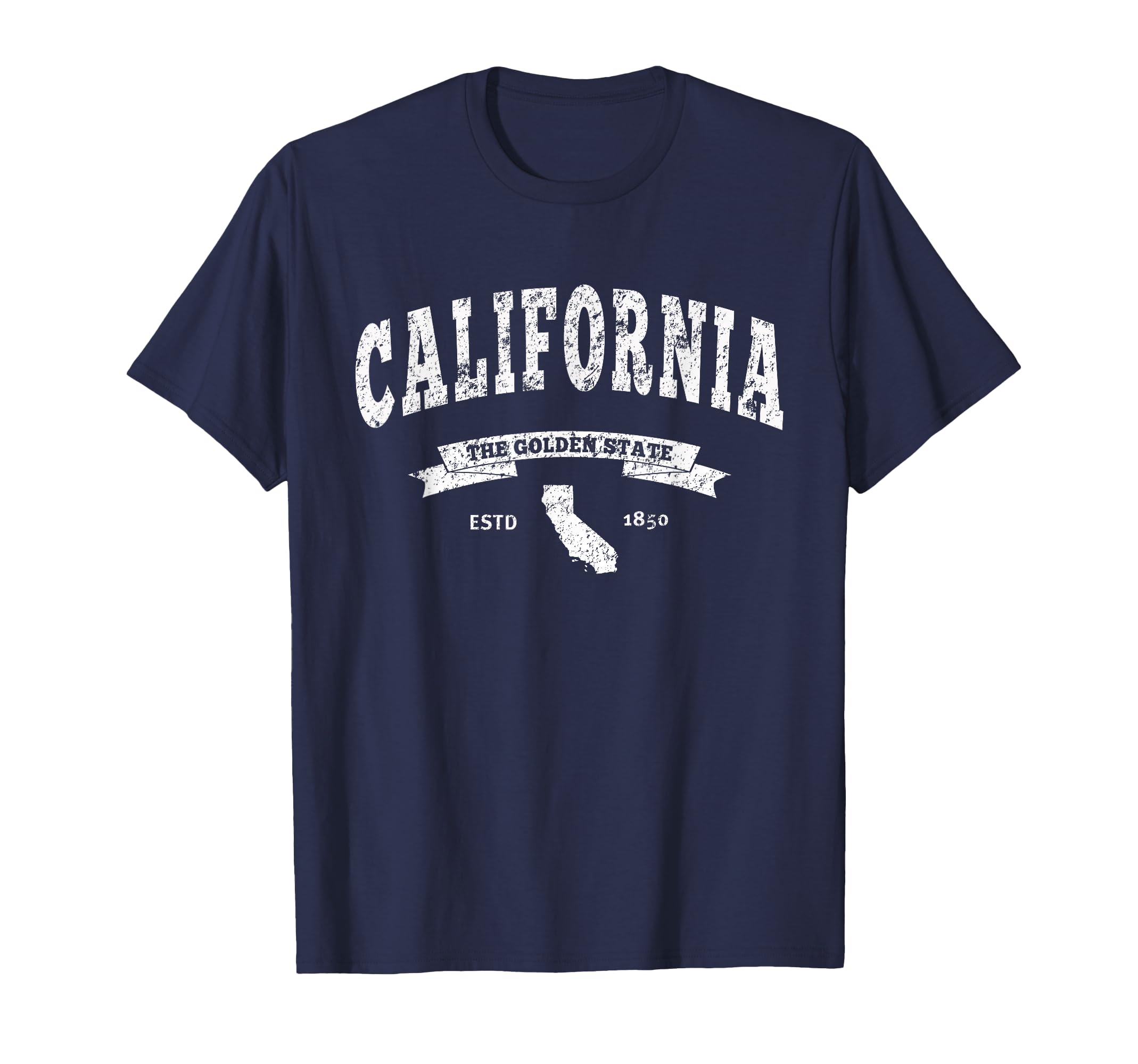 California Distressed Ca Golden T-Shirt - Casual Everyday Wear Men Women - T-Shirt, Sweatshirt, Hoodie