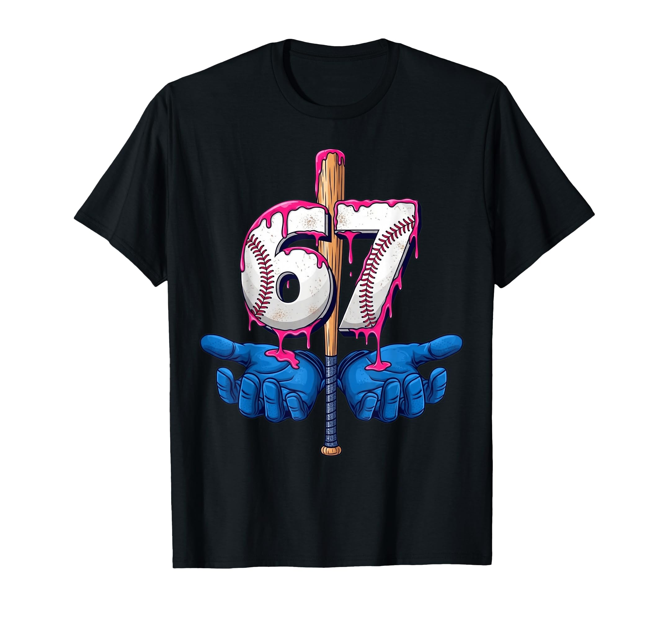 Baseball 67 Six Seven Funny Gen T-Shirt - Fun Novelty Design Men Women - T-Shirt, Sweatshirt, Hoodie