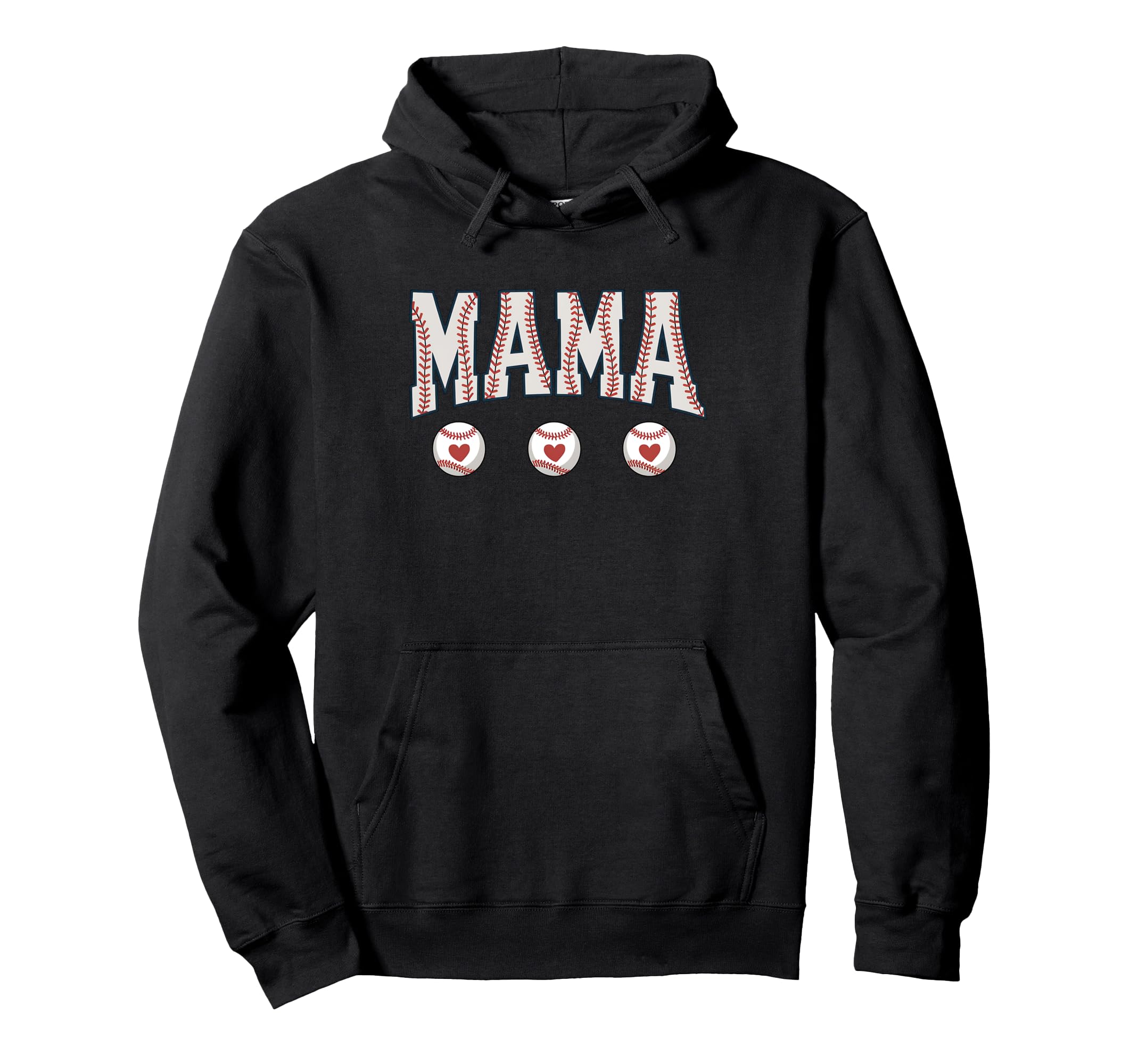 Coquette American Baseball Mom Mama Hoodie - Minimalist Print Unisex - T-Shirt, Sweatshirt, Hoodie