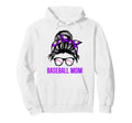 Messy Bun Baseball Momma Life Hoodie - Casual Everyday Wear for Adults - T-Shirt, Sweatshirt, Hoodie