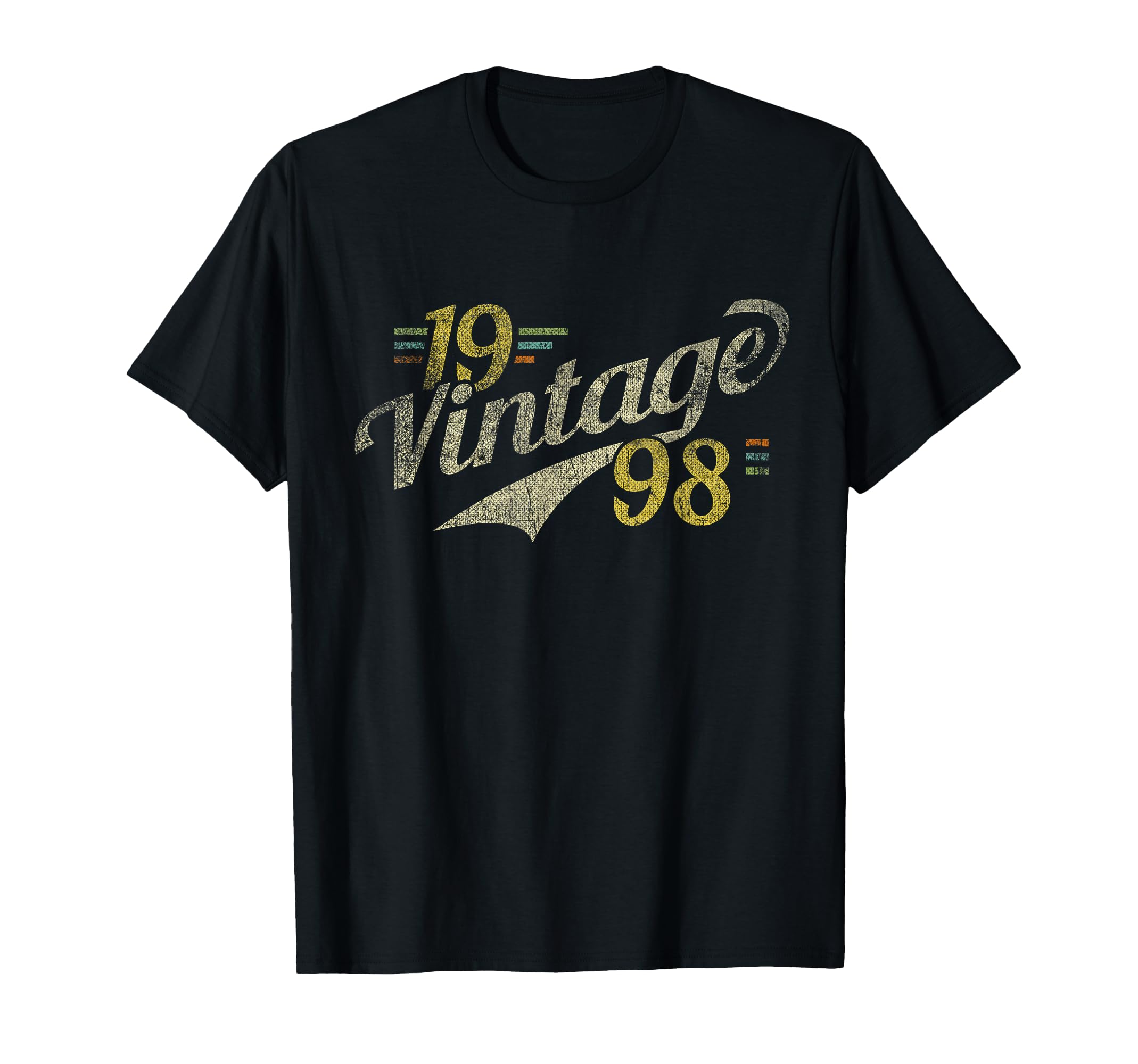1998 Distressed 19 Th Birthday T-Shirt - Graphic Print Unisex - T-Shirt, Sweatshirt, Hoodie