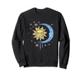 Celestial Sun Moon W Stars 90S Sweatshirt - Fun Novelty Design for Adults - T-Shirt, Sweatshirt, Hoodie