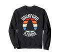Rockford Illinois Il 80S 70S Sweatshirt - Minimalist Print Men Women - T-Shirt, Sweatshirt, Hoodie