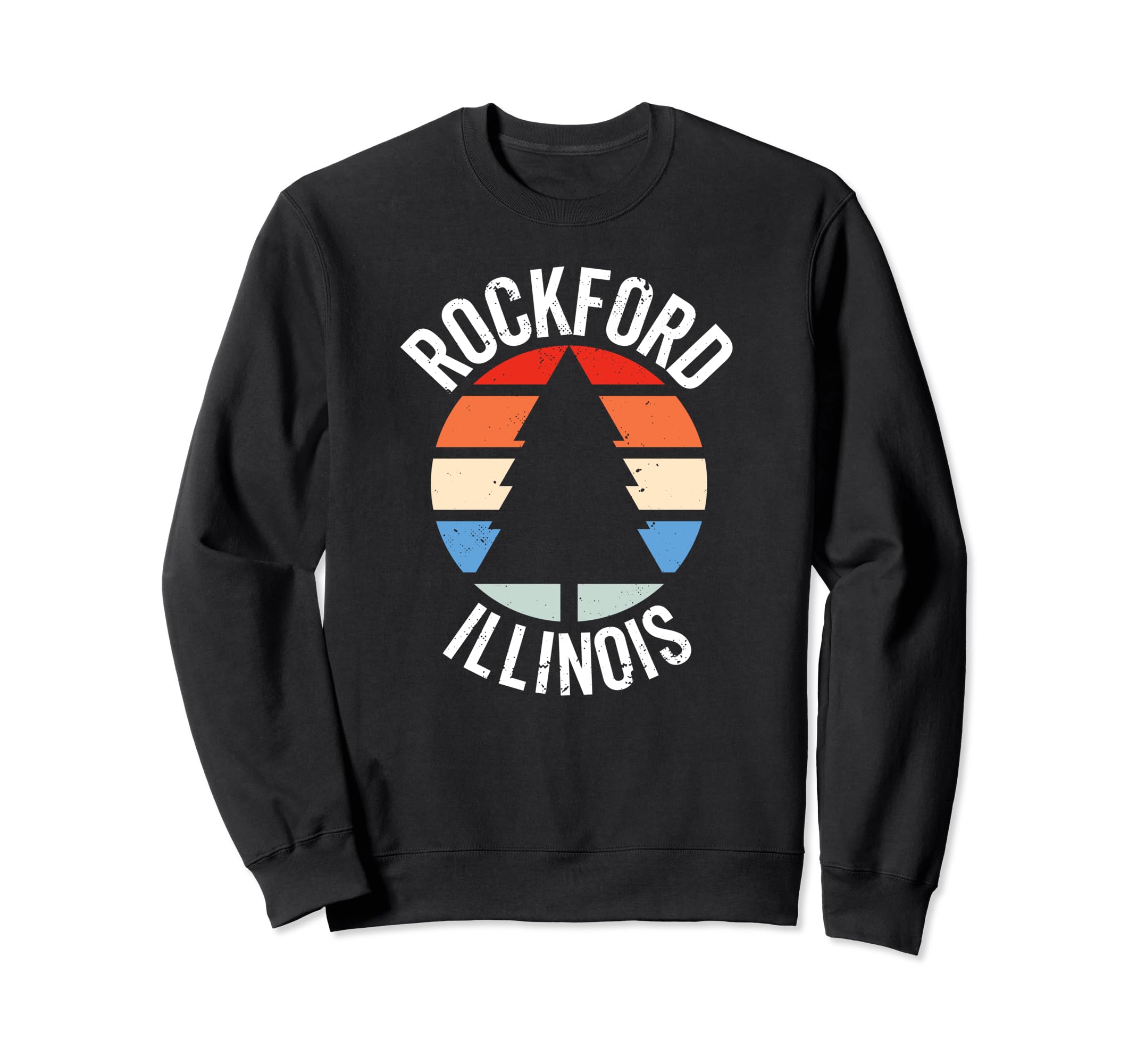 Rockford Illinois Il 80S 70S Sweatshirt - Minimalist Print Men Women - T-Shirt, Sweatshirt, Hoodie