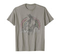 Rainbow Horse Faded T-Shirt - Aesthetic Graphic for Adults - T-Shirt, Sweatshirt, Hoodie