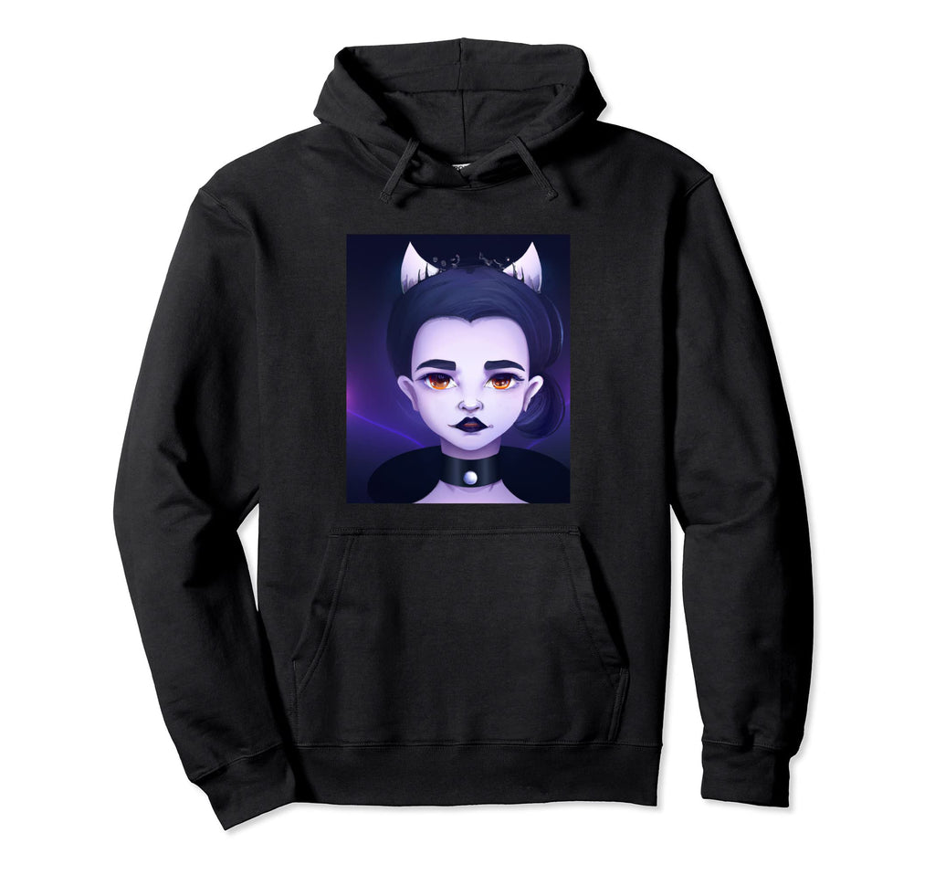 Goth Anime Vaporwave And Creepy Devil Hoodie - Trendy Graphic Unisex - T-Shirt, Sweatshirt, Hoodie
