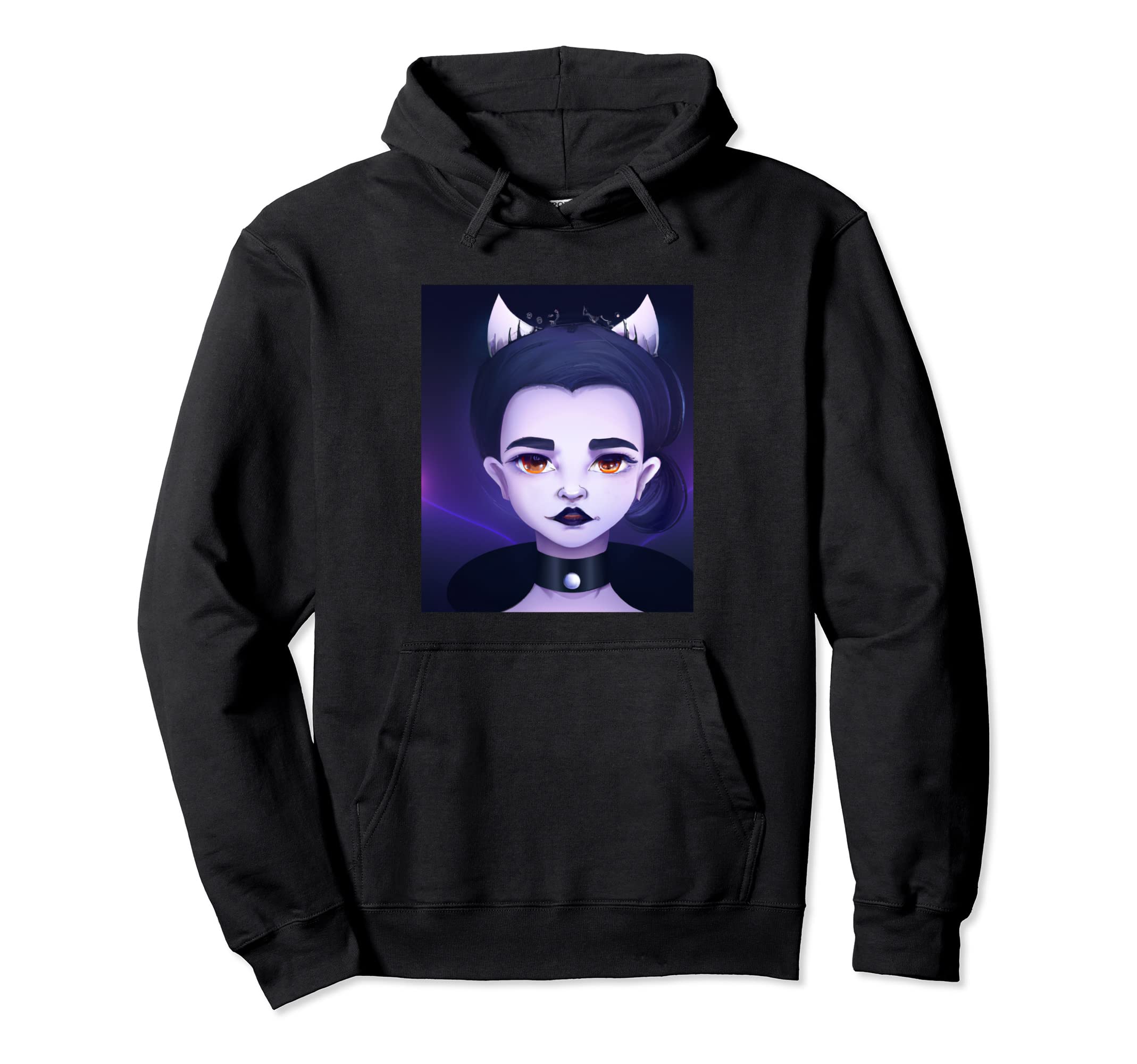 Goth Anime Vaporwave And Creepy Devil Hoodie - Trendy Graphic Unisex - T-Shirt, Sweatshirt, Hoodie