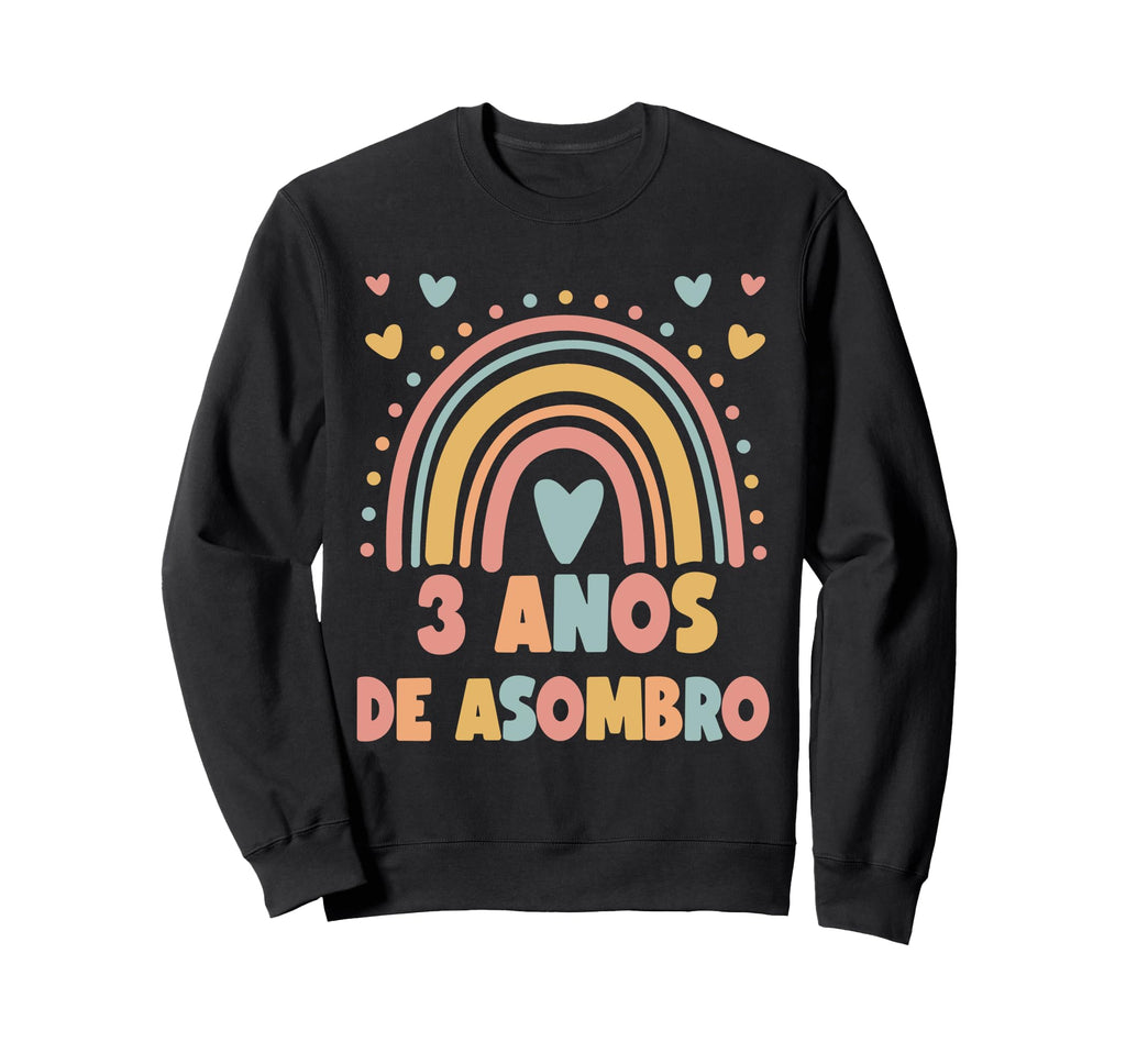 3 Year Old Boho Rainbow 3Rd Sweatshirt - Novelty Apparel for Adults - T-Shirt, Sweatshirt, Hoodie