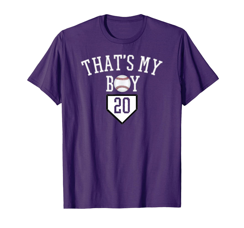 Thats My 20 Baseball Number 20 T-Shirt - Casual Everyday Wear Men Women - T-Shirt, Sweatshirt, Hoodie