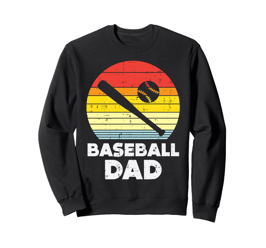 Baseball Dad Sunset Sports Lover Sweatshirt - Minimalist Print for Adults - T-Shirt, Sweatshirt, Hoodie