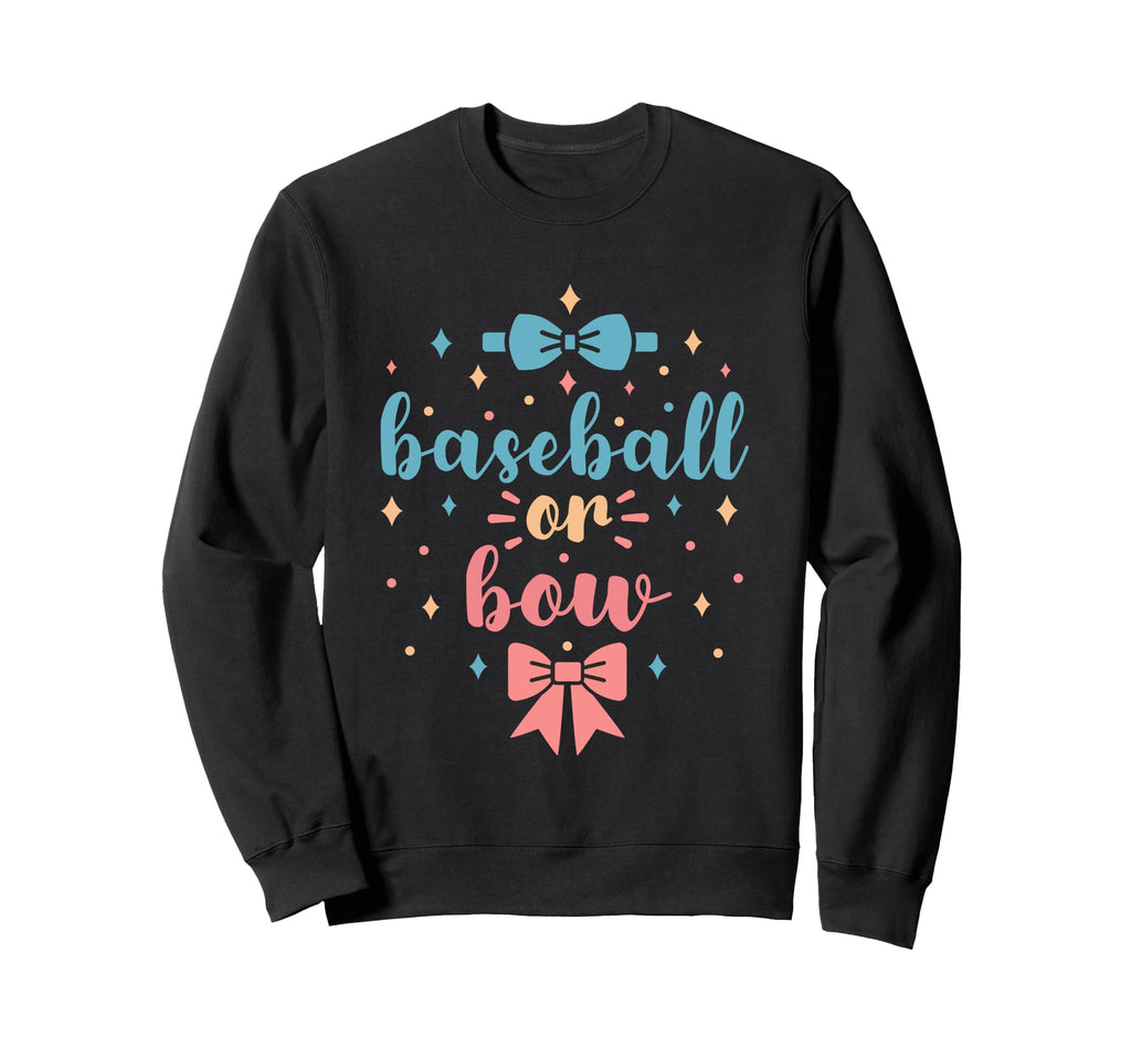 Baseball Or Bow Gender Reveal Future Sweatshirt - Unique Graphic Men Women - T-Shirt, Sweatshirt, Hoodie
