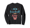 Baseball Or Bow Gender Reveal Future Sweatshirt - Unique Graphic Men Women - T-Shirt, Sweatshirt, Hoodie