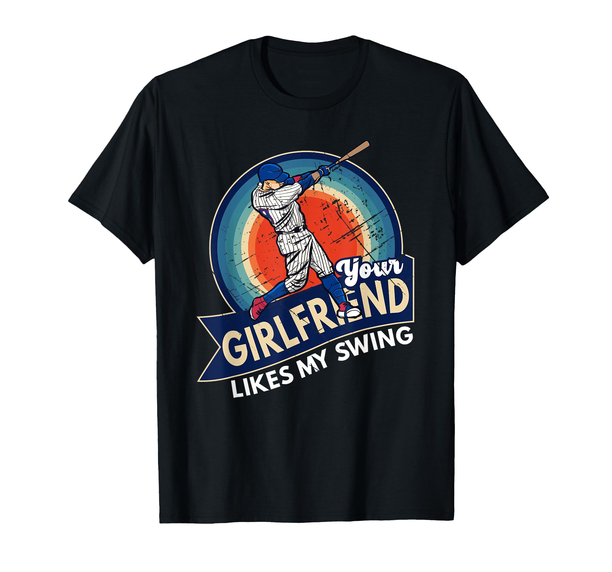 Baseball Fans Your Girlfriend T-Shirt - Casual Everyday Wear Men Women - T-Shirt, Sweatshirt, Hoodie