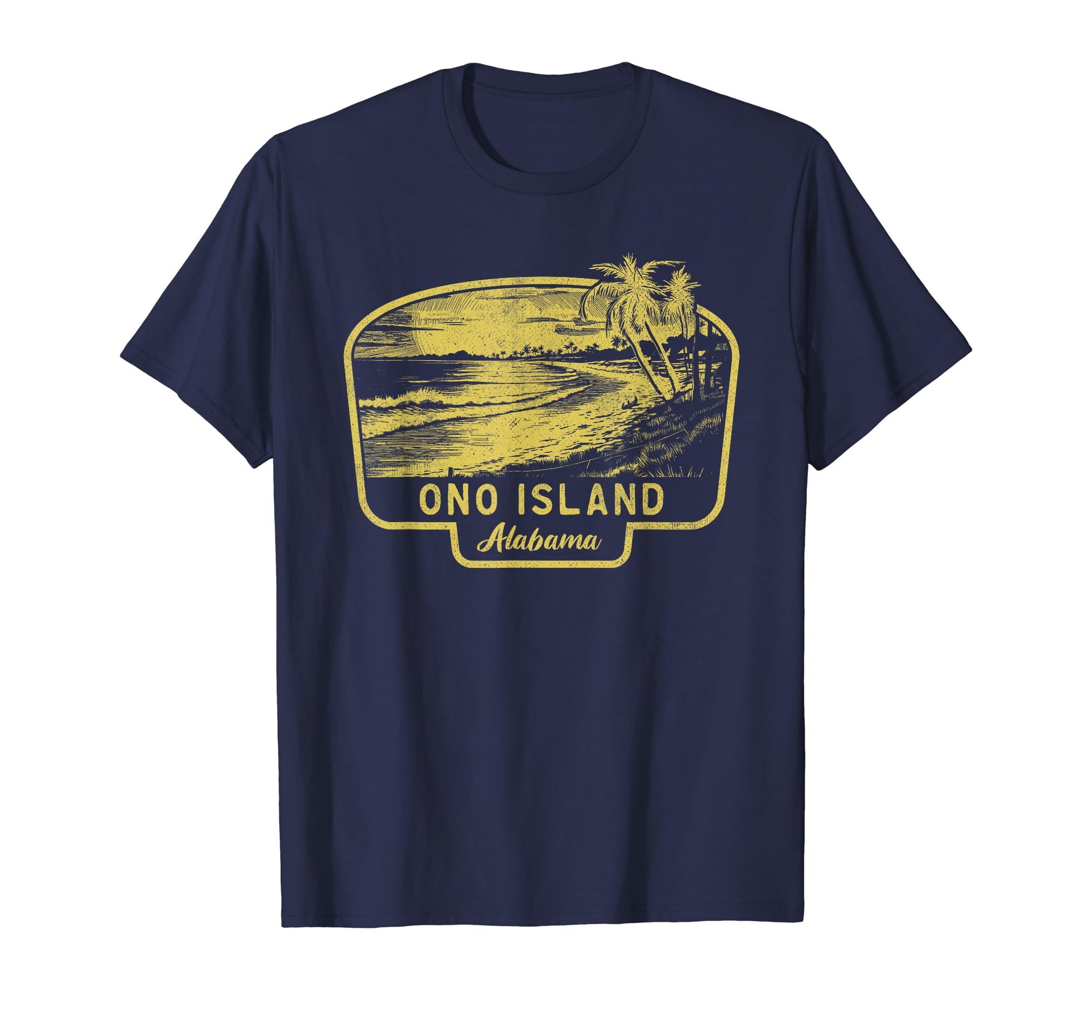 Ono Island Alabama Beach Surf Blue T-Shirt - Streetwear Style Men Women - T-Shirt, Sweatshirt, Hoodie