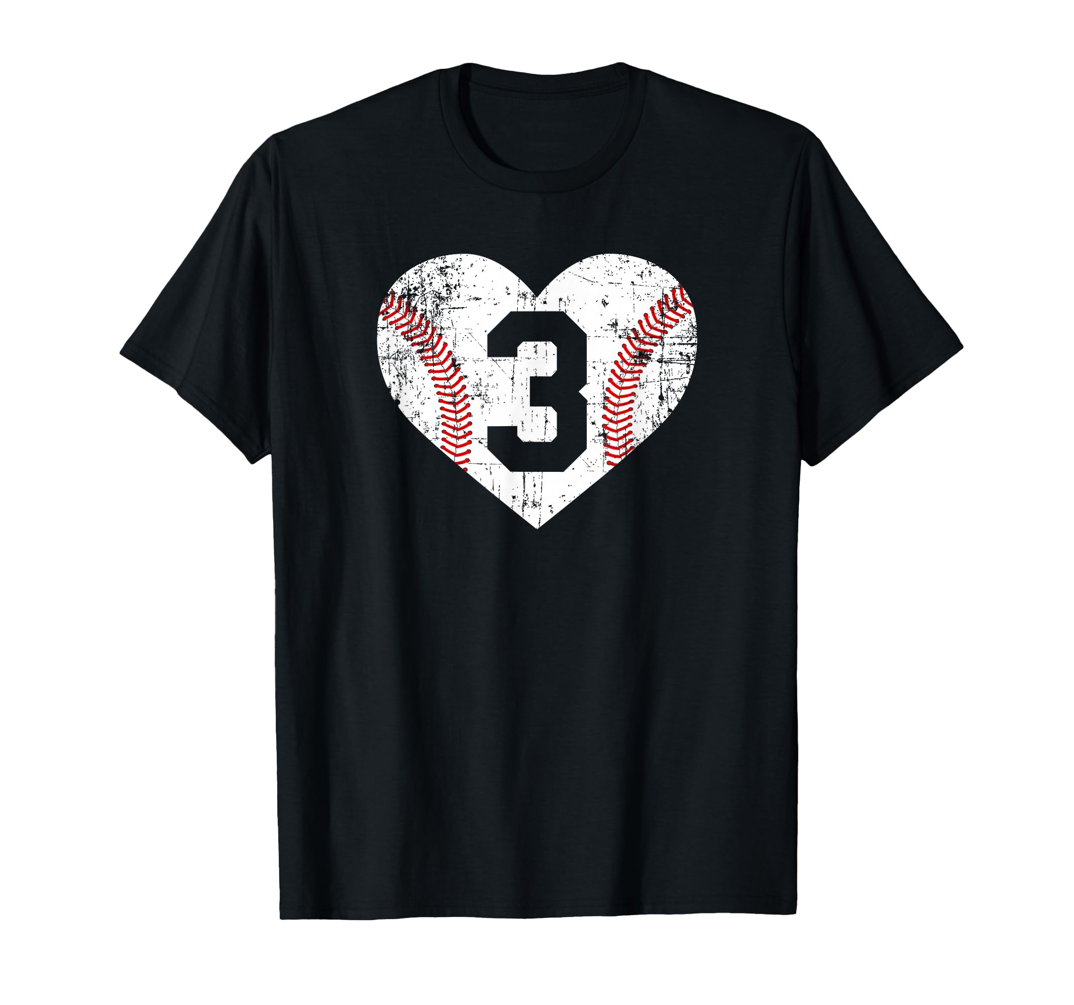 Baseball 3 Jersey Number T-Shirt - Minimalist Print Men Women - T-Shirt, Sweatshirt, Hoodie