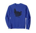Turkey Distressed Turkey Sweatshirt - Graphic Print Men Women - T-Shirt, Sweatshirt, Hoodie