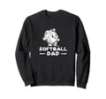 Love Softball Dad Funny Cartoon Ball Sweatshirt - Aesthetic Graphic Unisex - T-Shirt, Sweatshirt, Hoodie