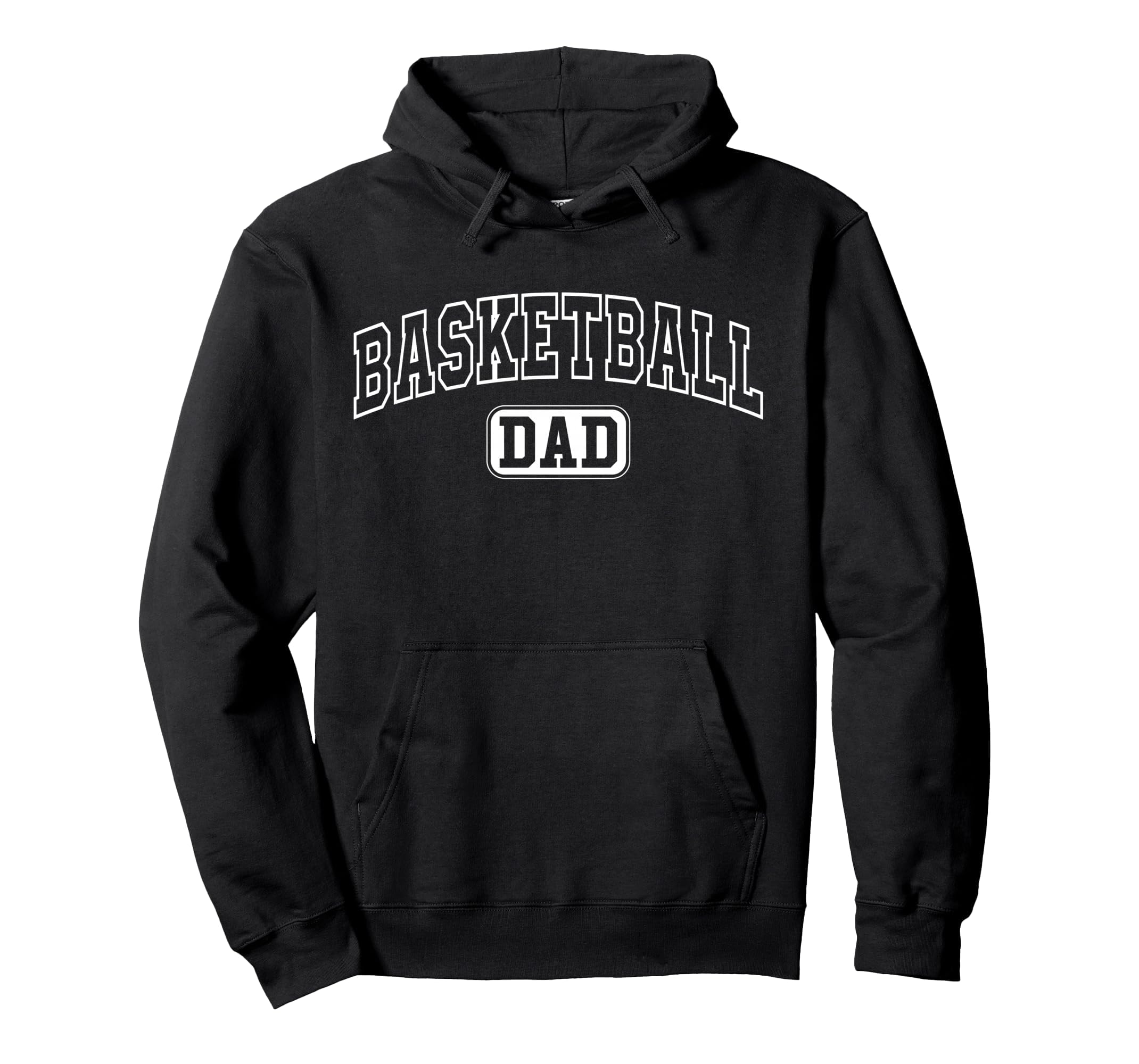 Basketball Dad Funny Athletic Lettering Hoodie - Graphic Print for Adults - T-Shirt, Sweatshirt, Hoodie
