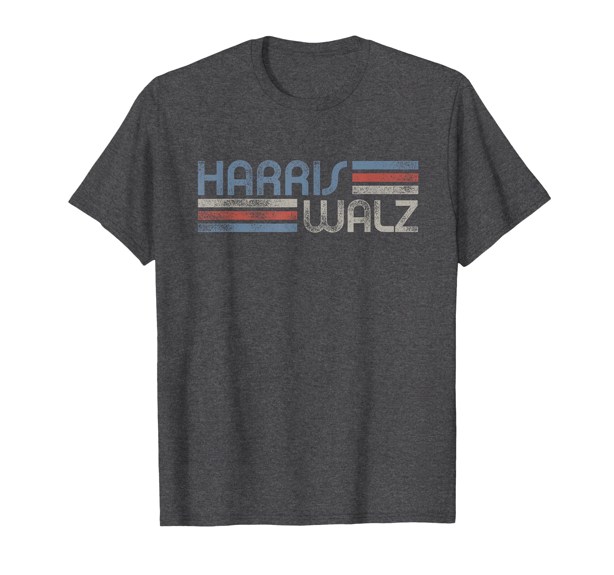Harris Walz 2024 Faded Stripes T-Shirt - Aesthetic Graphic Men Women - T-Shirt, Sweatshirt, Hoodie