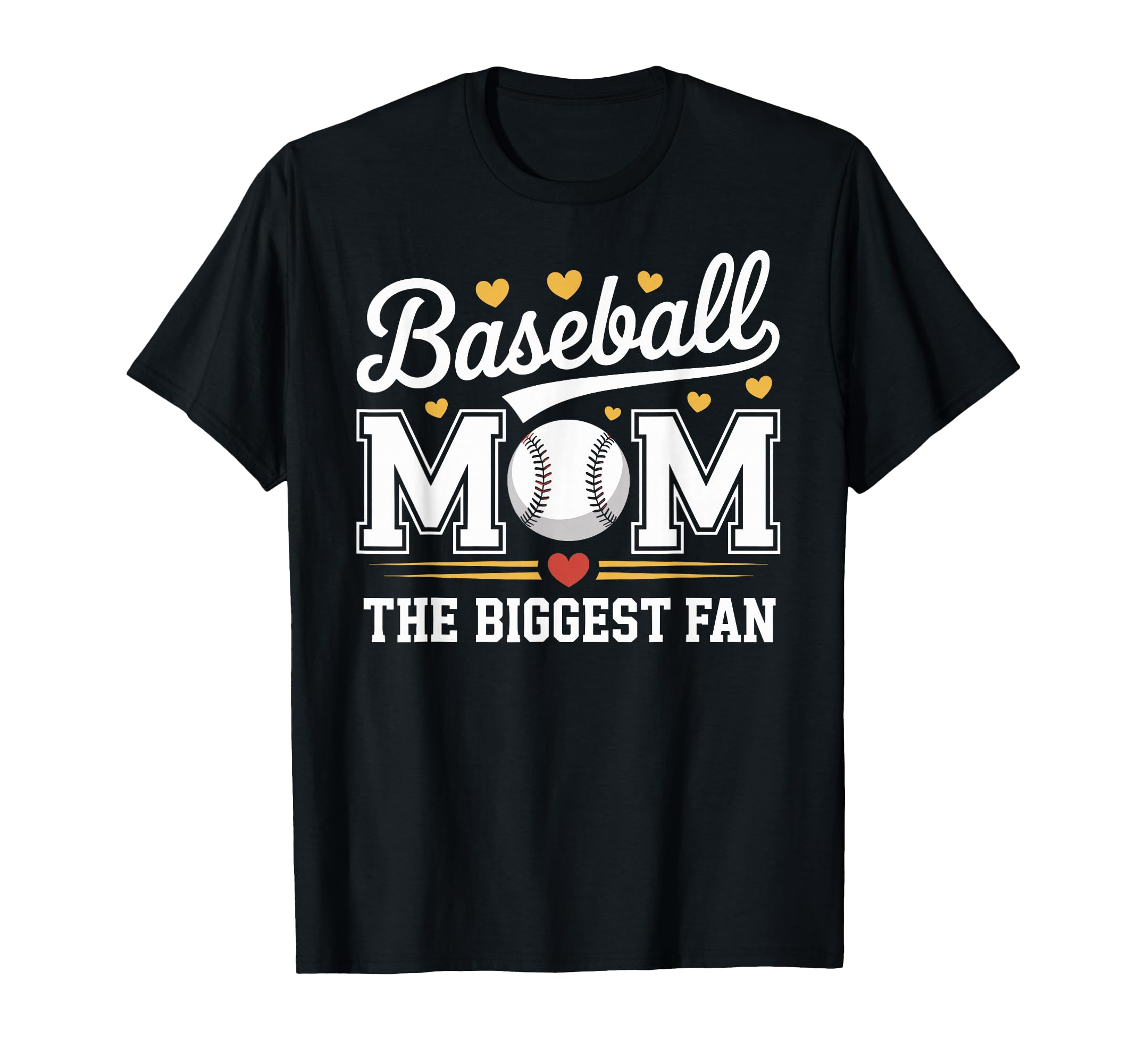 Baseball Mom Biggest Fan Mothers Day T-Shirt - Casual Everyday Wear Unisex - T-Shirt, Sweatshirt, Hoodie
