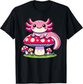 Anime Kawaii Axolotl Mushroom Apparel - Adult & Kids T-Shirts, Sweatshirts & Hoodies apparel design preview 1