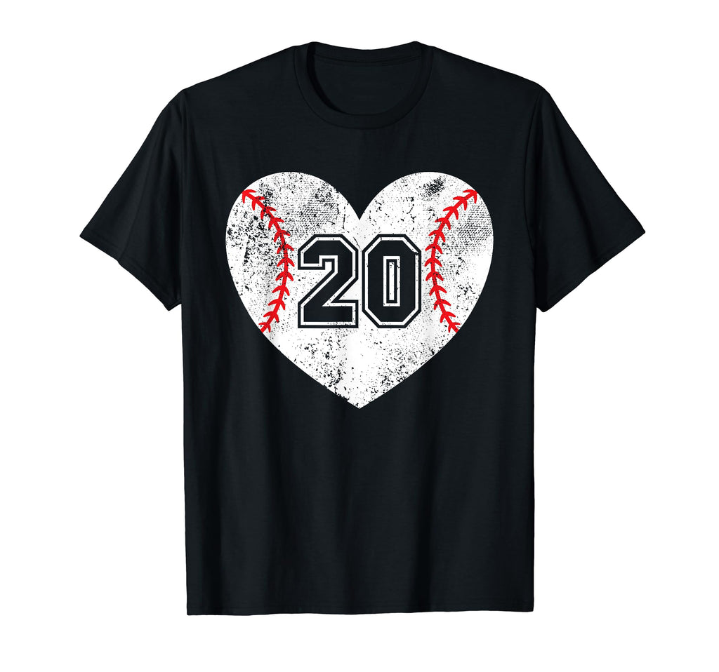 Baseball Heart Player 20 Baseball T-Shirt - Minimalist Print for Adults - T-Shirt, Sweatshirt, Hoodie