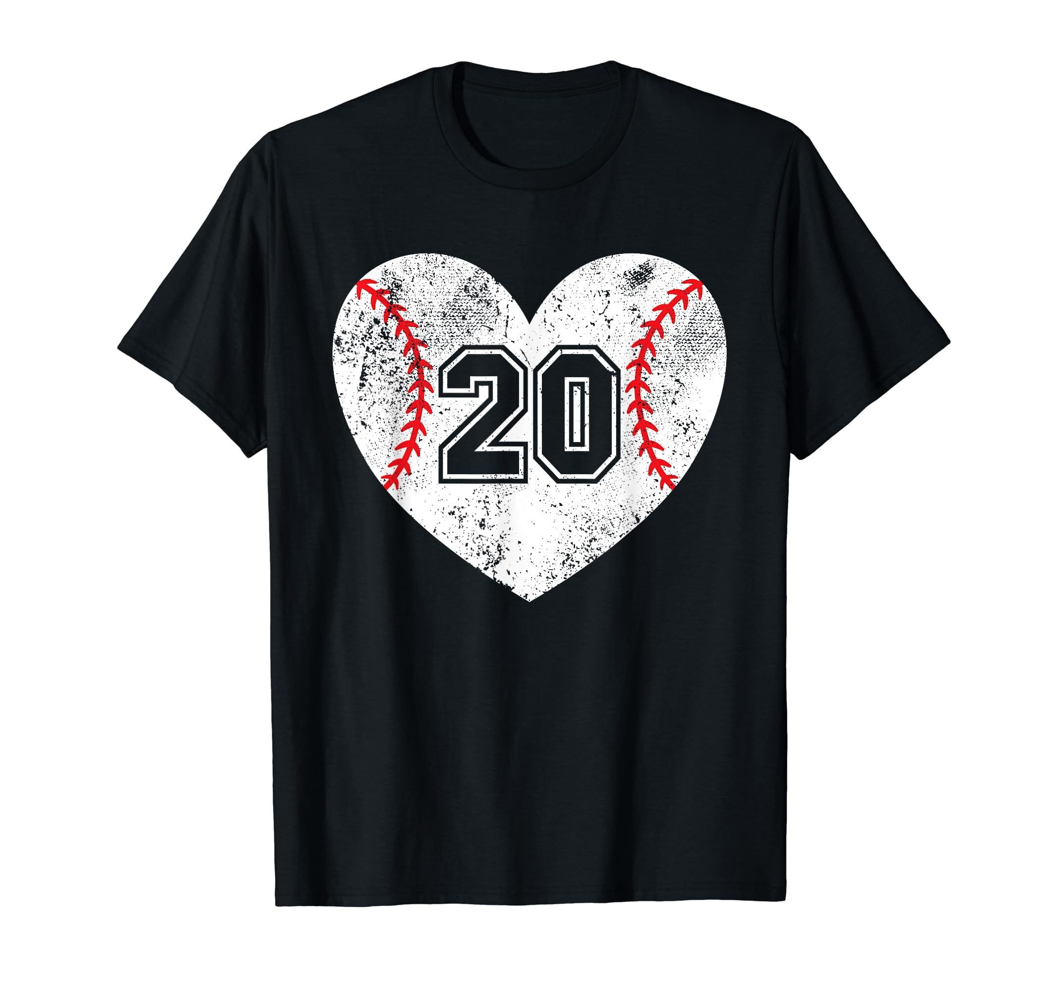 Baseball Heart Player 20 Baseball T-Shirt - Minimalist Print for Adults - T-Shirt, Sweatshirt, Hoodie