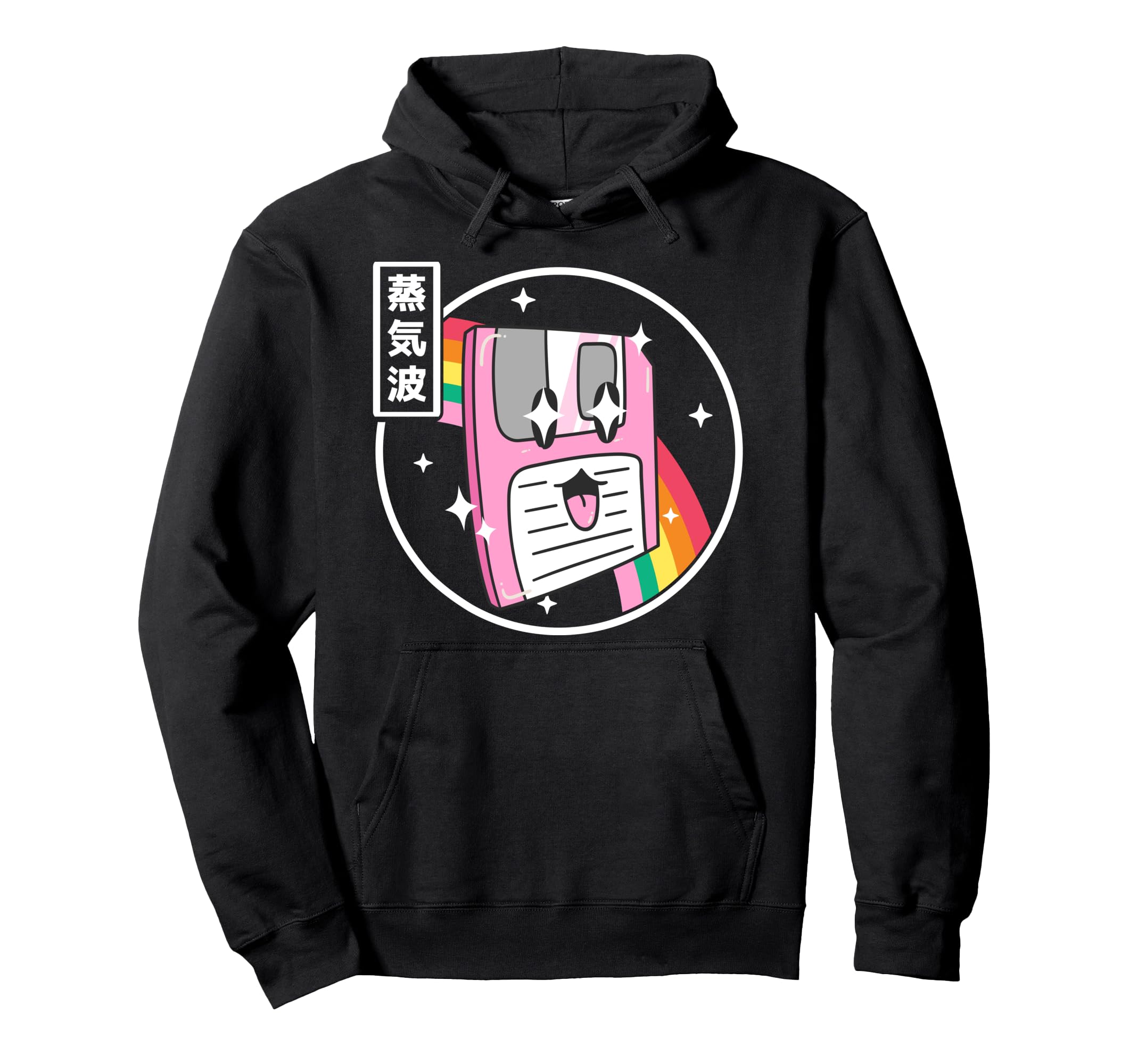 Happy Floppy Disk Japan Otaku Anime Hoodie - Streetwear Style Unisex - T-Shirt, Sweatshirt, Hoodie