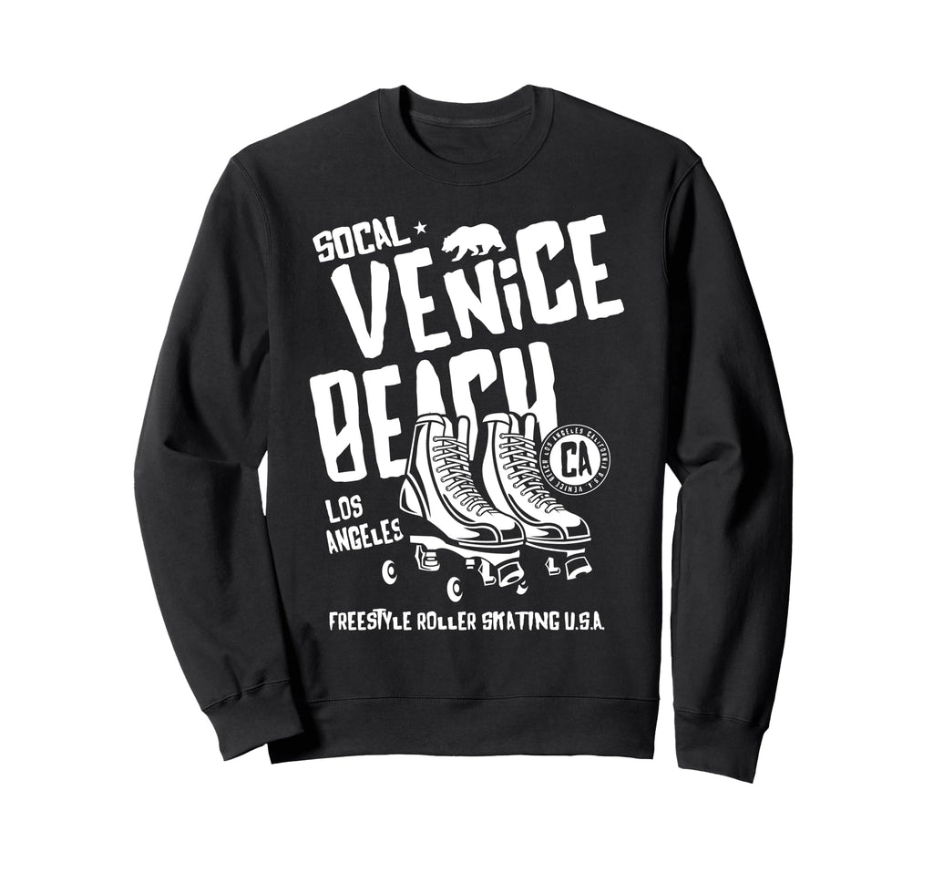 Venice Beach California Roller Skate Sweatshirt - Trendy Graphic Men Women - T-Shirt, Sweatshirt, Hoodie