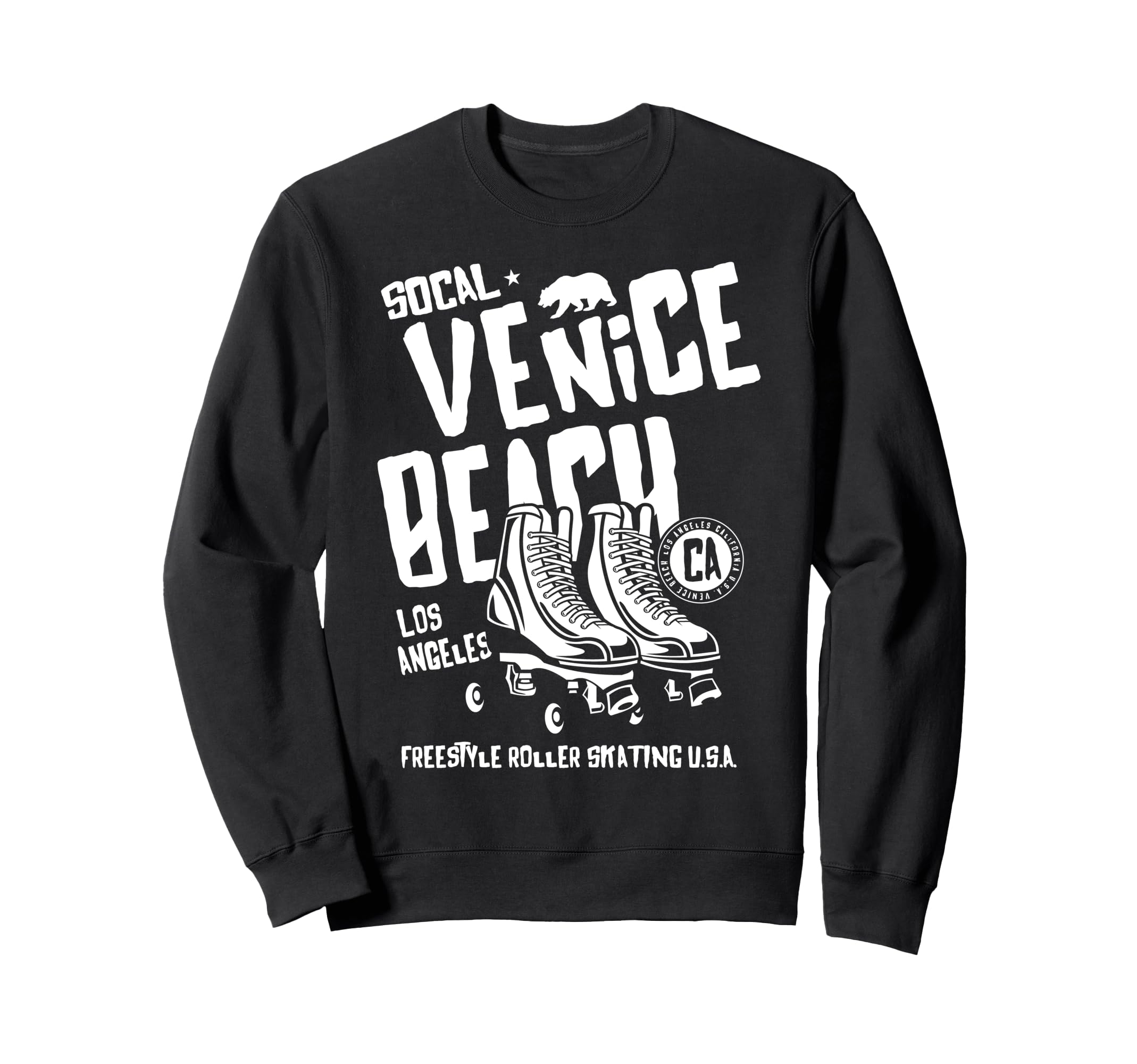 Venice Beach California Roller Skate Sweatshirt - Trendy Graphic Men Women - T-Shirt, Sweatshirt, Hoodie