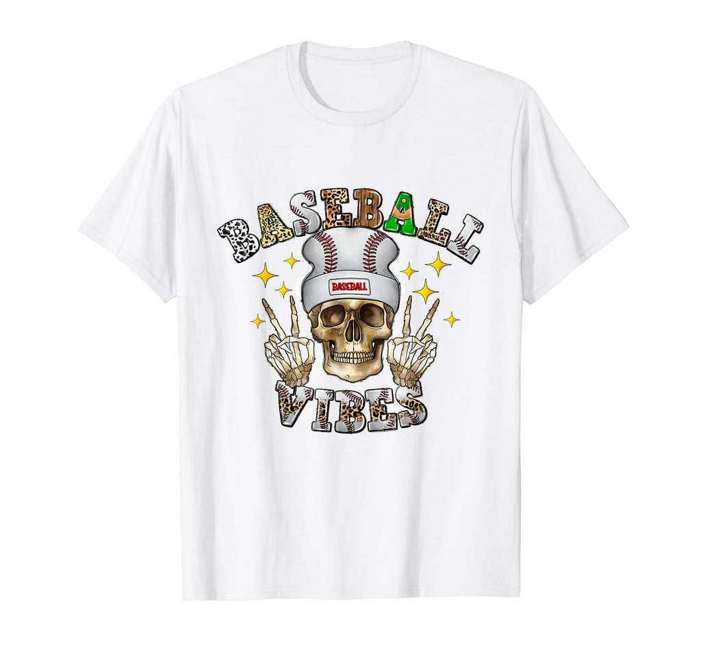 Baseball Vibes Baseball Player Mom Mother T-Shirt - Novelty Apparel Unisex - T-Shirt, Sweatshirt, Hoodie