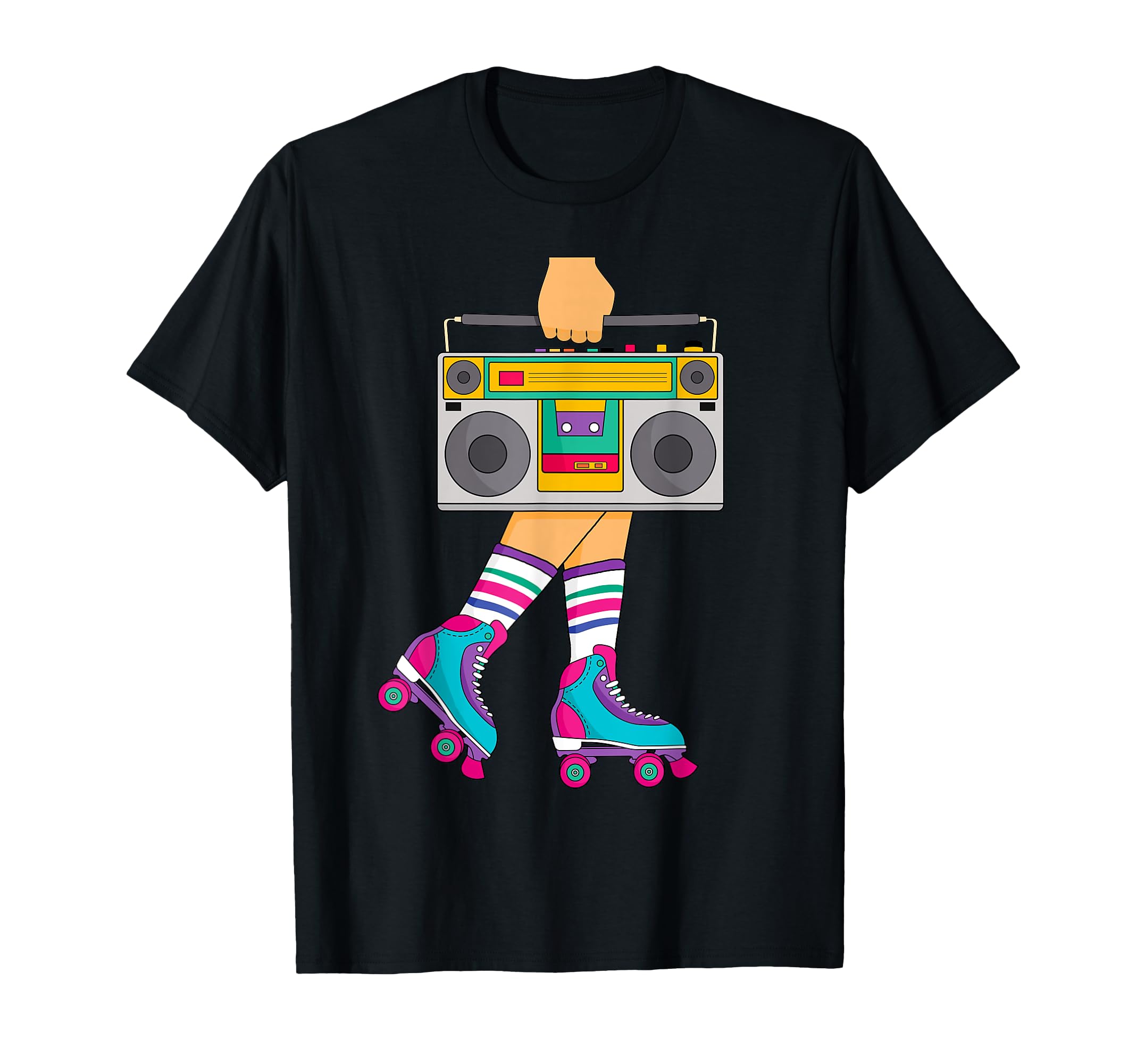 Roller Skate 80S Skating Roller Disco T-Shirt - Novelty Apparel for Adults - T-Shirt, Sweatshirt, Hoodie