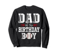 Dad Birthday Baseball Lover First Sweatshirt - Trendy Graphic for Adults - T-Shirt, Sweatshirt, Hoodie